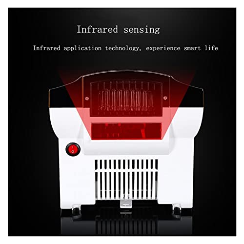 Secamanos eléctrico automático en color rojo con sensor de inducción y selector de aire frío y calor 5