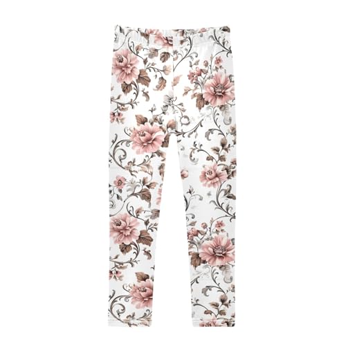 Girls' Leggings Flowers Floral Kids Yoga Tights Pants 1 Pack 20860468