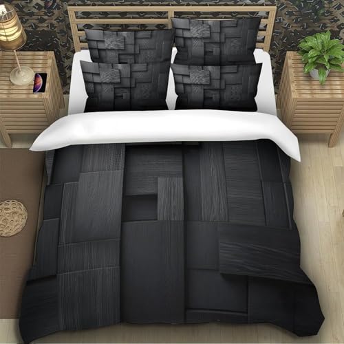 Housse de couette résistante microfibre de qualité parure de lit 3D - 5