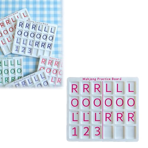 Tablero de práctica Mahjong portátil de 24 ranuras