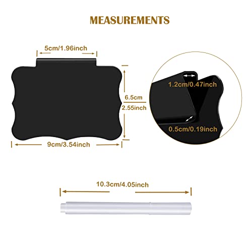 Reusable Closet & Basket Labels - Clip On with 2 White Chalk Labels