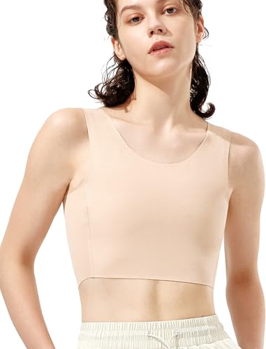Jumwa Brust Binder Trans FTM Transgender Leichtgewichtig Atmungsaktiv Nahtlos Binder (K M)