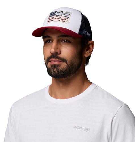 Image of Columbia PFG Fish Flag Mesh Snapback