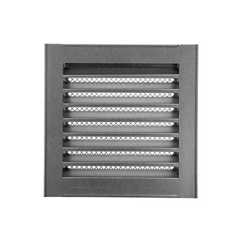 Image of Repa Market 8 x 8 Inch (Vent Opening Size) Heavy-Duty Galvanized Steel Gable Vent - Air Vent Covers with Mesh Screen - Cold Air Intake, Register Vent Cover for HVAC - Outdoor Air Return Grille