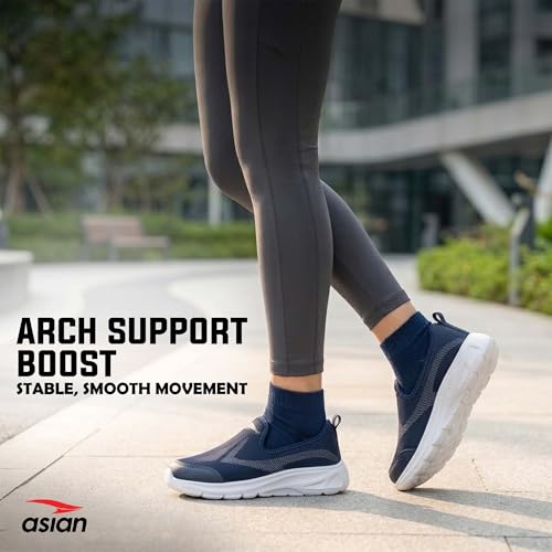 Image of ASIAN Style Walk-01 Slip-On Walking Shoes for Women & Girls | Lightweight Stylish Casual Shoes with Arch Support, Memory Foam & Durable Sole
