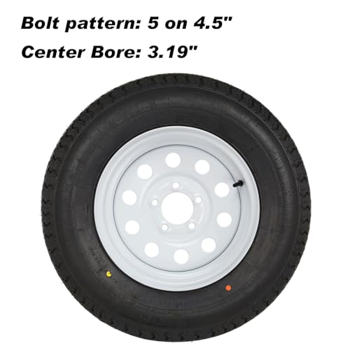 Durun ST205/75R15-2 2Pk Durun St205/75R15 Radial Trailer Tire With 15 Inch White Wheel thumb #1