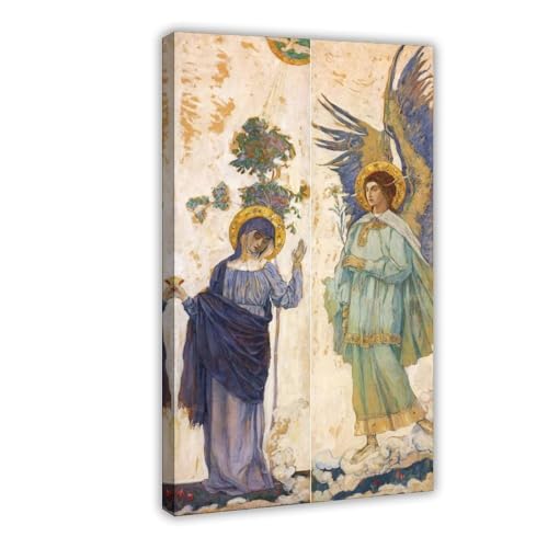 Poster The Annunciation de Mikhail Nesterov 1911 sur toile 50x75 cm