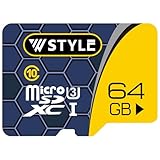 microSD カード 64GB 高速Class10 UHS-I U3 アダプターも付 nintendo Switch ドラレコ用 SDXC ニンテンドースイッチ 記録 保存 録画 防犯カメラ ドラレコ W STYLE 正規品 (microSDカード 64GB)
