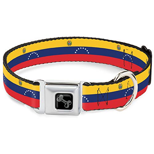 Collier pour chien drapeau Venezuela réglable Buckle-Down solide