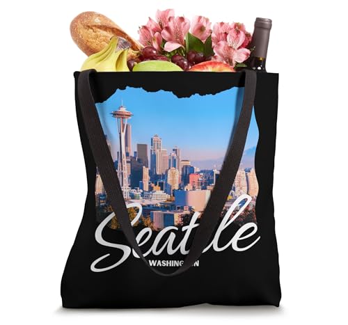 Bolso tote de recuerdo de Seattle miniatura 4