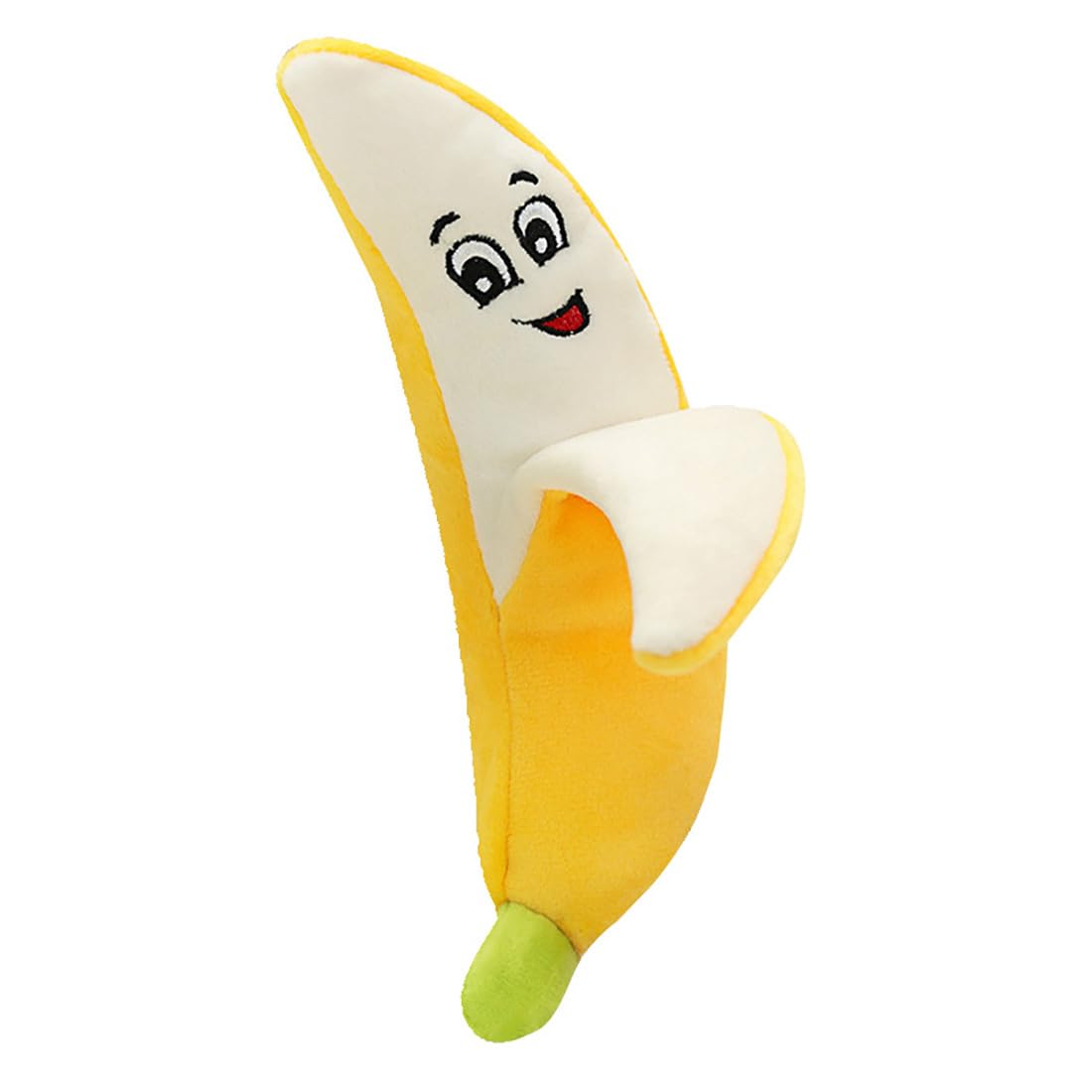 Yimuzche Banana Shaped Dog Toys Squeaky Dolls Soft Toy Food Fun (Banana)