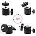 Honbay 1PCS 1/4 Inch to 3/8 Inch 360�� Rotating Swivel Mini Ball Head Ballhead with 1/4