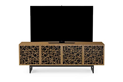 BDI Furniture Elements Quad Cabinet Ricochet Doors, Media Base, Walnut Finish - Thumbnail 3