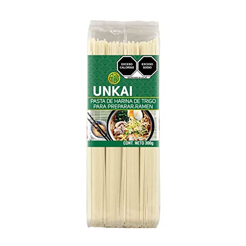 UNKAI Pasta De Harina De Trigo Para Ramen 300 Gramos