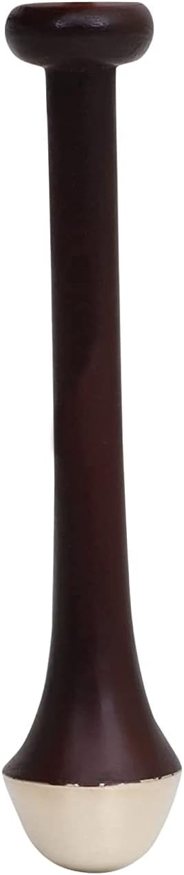 Mini kansa wand For face Massager With Teak Wood Handle (Dark brown)