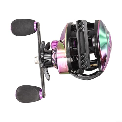 Moulinet baitcasting 7.2:1 corps métal léger 203g couleur aurora