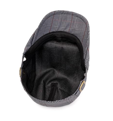 Image of Cotton Newsboy Cap,Breathable Ivy Gatsby Cabbie Beret Hat for Men's Women Driving Hunting Golf