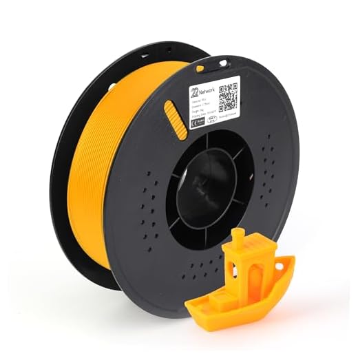 22 Network PLA 3D Printer Filament 1.75mm, 1kg Spool (2.2lbs), Dimensional Accuracy ±0.02mm, Fit Most FDM Printers (Pumpkin Orange)