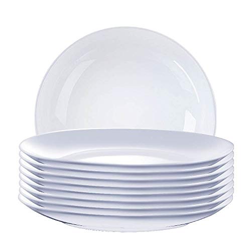 Jogo de Pratos Raso Porcelana Alemã Jantar 27cm 8 pcs