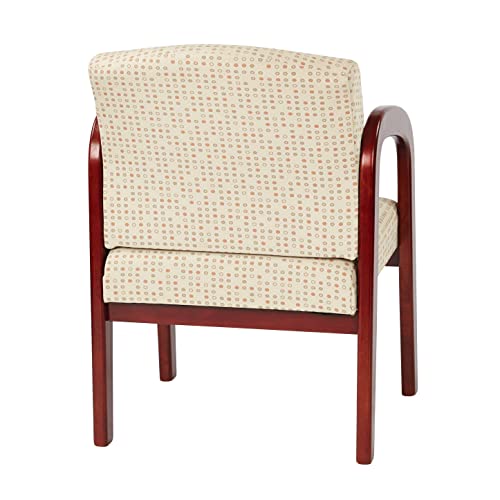 Work Smart Cherry Finish Wood Visitor Chair, Ash #TOP3