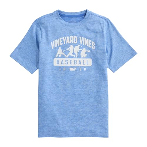 vineyard vines Boys' Baseball Player Silhouette Short-Sleeve Harbor Performance Tee