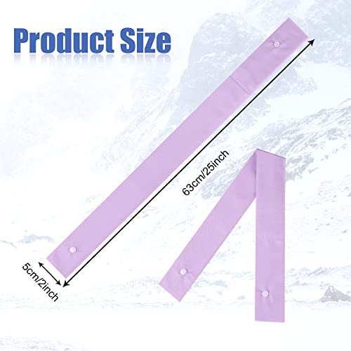 6 Pcs Cooling Neck Wrap with Button Ice Bandana Cooling Scarf for Neck Women Men Hot Summer Outdoors Activities2