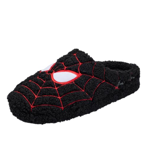 Image of Ground Up Spiderman Mens Slipper Clogs - Official Marvel Licensed Indoor House Shoes, Cozy Lightweight Slip On Scuff Slippers for Men, Sizes 7-14