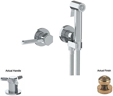 Watermark ANTIQUE BRASS Sutton Wall Mounted Bidet Spray Set & Progressive Mixer with 49" hose