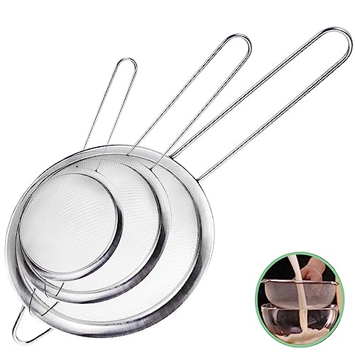 Colino A Rete In Acciaio Inox 18 CM Con Manico Ergonomico Colino - Foto 2