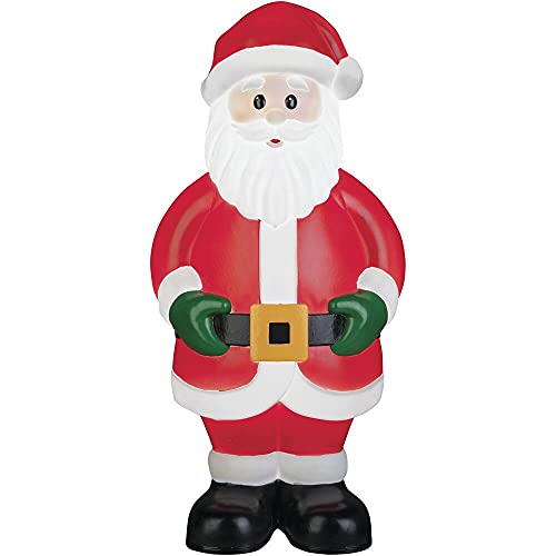 Holiday Home Lighted Blow Mold Santa Claus Sculpture Decoration Pre Lit Display Outdoor Christmas Yard Decoration Garden Yard Art Holiday Winter Display