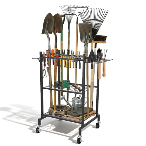 Imagen de Organizador De Herramientas De Jardín Con Ruedas