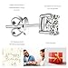 925 Sterling Silver Handmade Stud Earrings -2Ct (1Ct x 2) Synthetic Diamond, KOSUWO 18K White Gold Plated Stud Earrings for Men (18k white gold plated-cz-square)