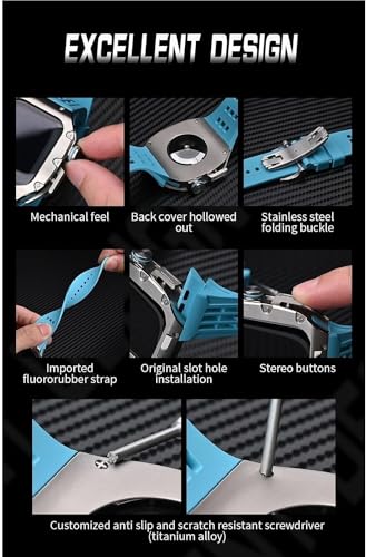 Kit modification RM Apple Watch en titane de luxe par SCHIK