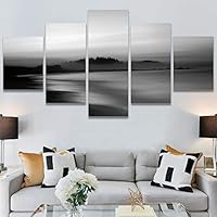 SIGNWIN 5 Panel Canvas Wall Art High Contrast Scenery for Home Decorations Ready to Hang - 60