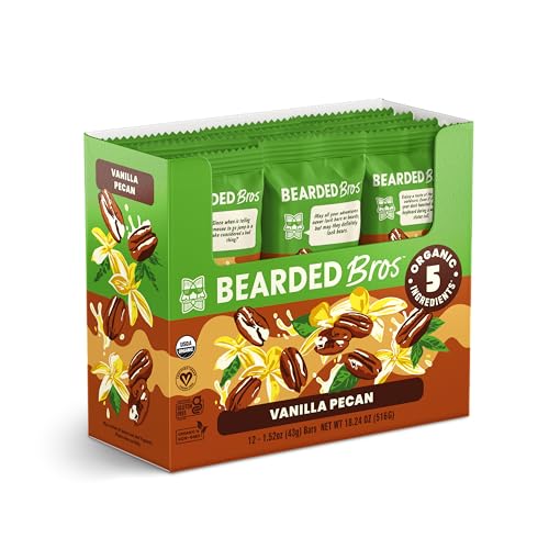 Bearded Brothers Organic Vegan Protein Energy Bars - Gluten Free