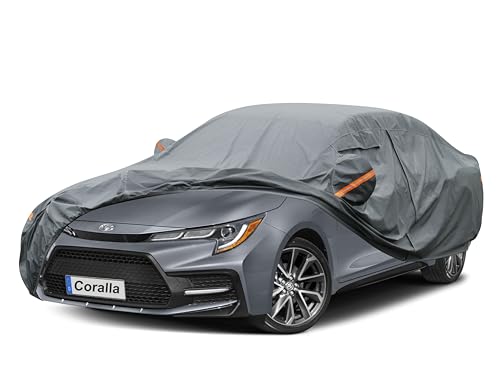 Image of GUNHYI Premium Car Cover Custom Fit Toyota Corolla (2006-2026), 16 Layers Heavy Duty Car Cover Waterproof All Weather with Zipper Door for Sun Rain Snow Dust Uv Protection