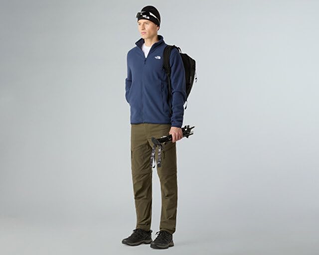 THE NORTH FACE Men's Glacier Fleece Jacket | Zippered Hand Pockets & Stretch Binding on the Collar, Cuffs & Hem - Image 3