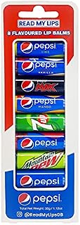 READ MY LIPS - Pepsi Flavoured Lip Balm Set - Formulated With Beeswax - Fun Party Bag Fillers Or Christmas Stocking Stuffers - Cruelty Free - 8 Exciting Tastes Party Pack