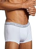 sloggi men Herren GO ABC Hipster 6P Retroshorts, White, XL