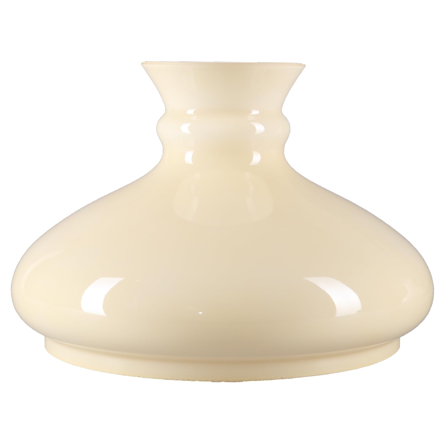 Petroleumglas Lampenglas Ersatzglas opal glänzend Leuchtenglas Ø 230mm,Höhe176mm Weiß