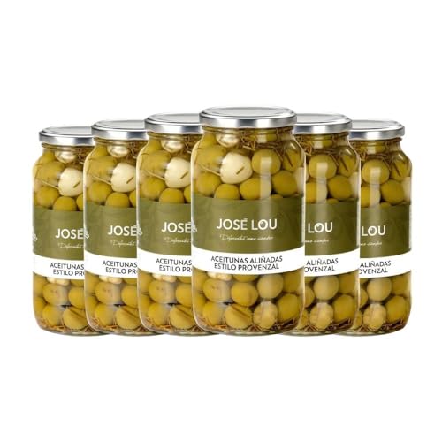 Aceitunas aliñadas estilo provenzal José Lou 950 g pack de 6