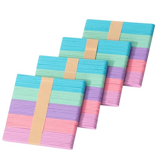 Mr. Pen- Colored Popsicle Sticks, 4.5 Inch, 200 Pack, Vibrant & Smooth Craft Sticks, Thick & Durable Wood for DIY Crafts, Toy Making, School Projects, Decorations & Art Activities