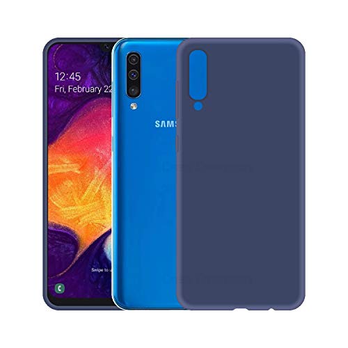 Image of Case Creation Luxurious OG Series for Samsung Galaxy A70 Case Cover,Anti-Dirty Slim Case Frosted Matte Cute Candy TPU Raised Bezel (Splash of Color) Back Cover for Samsung A70 -Navy Blue