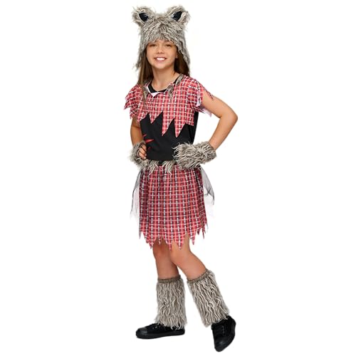 Disfraz de Lobo para Niñas Talla M miniatura 5