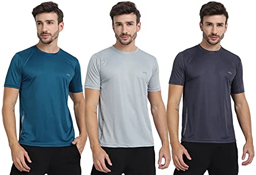 Image of FTX Men's Dri-Fit Round Neck T-Shirt Combo - Pack of 3 (723)