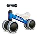 XIAPIA Bici Senza Pedali, Bicicletta Senza Pedali Blance Bike a Equilibrio Bambini 1-2 Anni Triciclo, Regalo Come Prima Bici Senza Pedal( blu)
