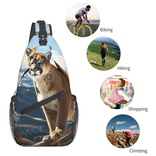 Morrales Crossbody Sling Bag Panther Mountain Lion miniatura 5