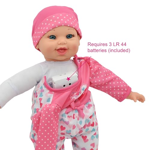 Muñecas gemelas parlantes 12" con sonidos y accesorios miniatura 4