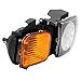 HECASA Right Headlight Compatible with 2006-2010 Hummer H3 H3T Replacement for HU2503100 15951164 3361116RAS GM382B001R Headlamp Front Light Lamp Clear/Yellow Lens - Passenger Side