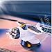 Solar Powered Airplane Shaped Car Ornaments, Car Dashboard Ornament,Auto Interior Decoration,Dashboard Drifting Rotating Airplane Ornament,Enhances Driving Pleasure (red)